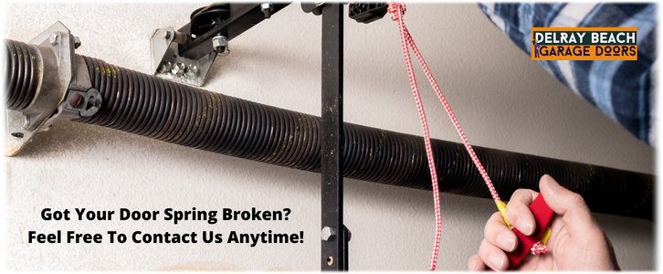 Broken Garage Door Spring Repair Delray Beach (561) 933-9540