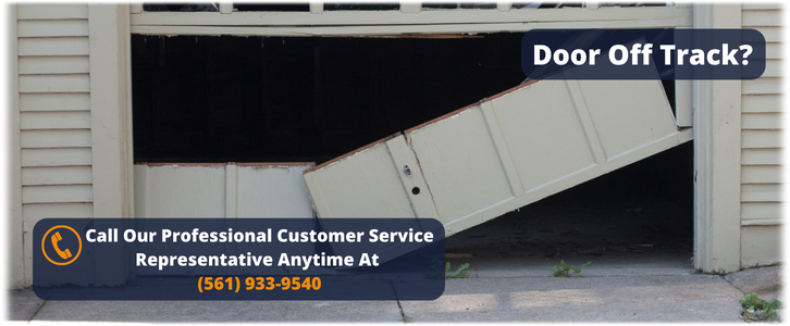 Garage Door Off Track Delray Beach FL (561) 933-9540